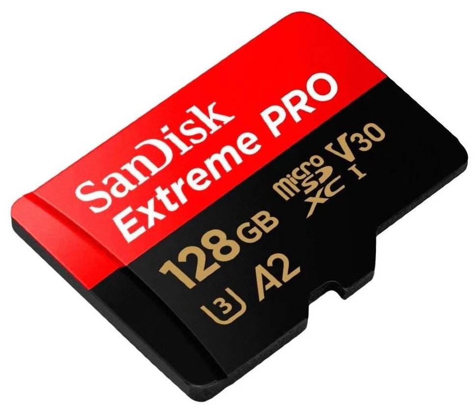 Карта памяти SanDisk Extreme PRO microSDXC 64Gb UHS-I U3 V30 A2 + ADP SDSQXCU-064G-GN6MA - фото 3