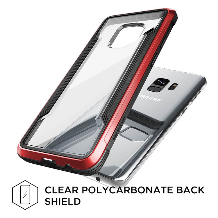 Чехол X-Doria Defense Shield для Galaxy S9 Чёрно-красный 468220 - фото 3