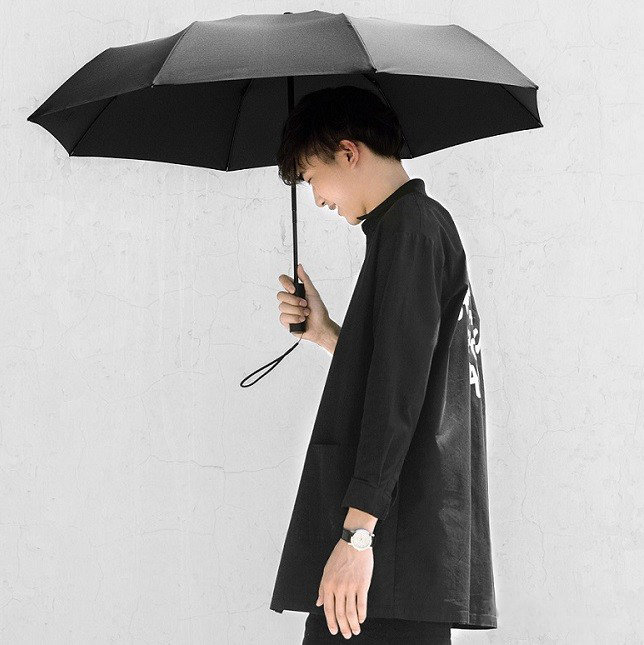 Зонт Xiaomi Everyday Elements Super Wind Resistant Umbrella MIU001 Чёрный 5800523 - фото 2