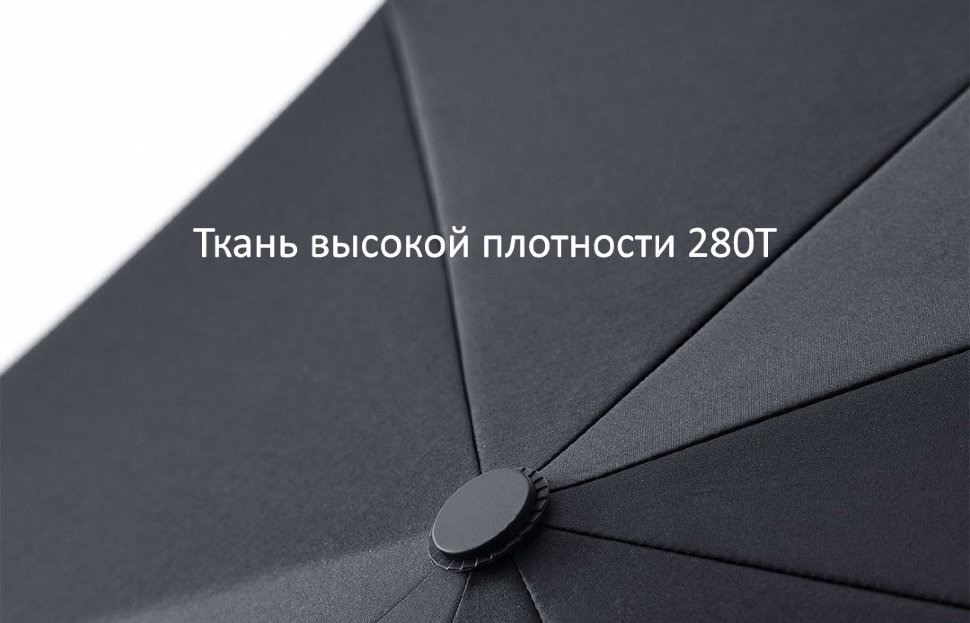 Зонт Xiaomi Everyday Elements Super Wind Resistant Umbrella MIU001 Чёрный 5800523 - фото 7