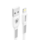 Кабель Baseus Tough USB - Lightning 2A 1м Белый - Изображение 133643