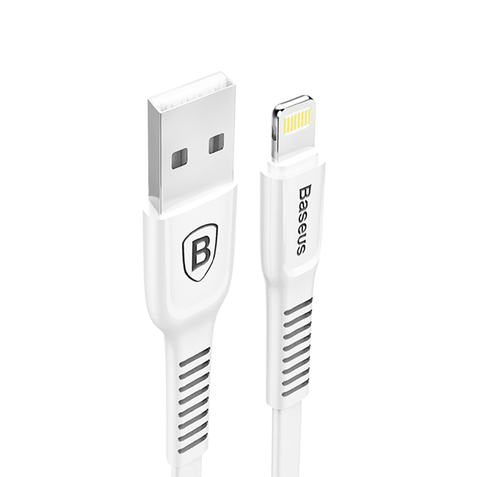 Кабель Baseus Tough USB - Lightning 2A 1м Белый 