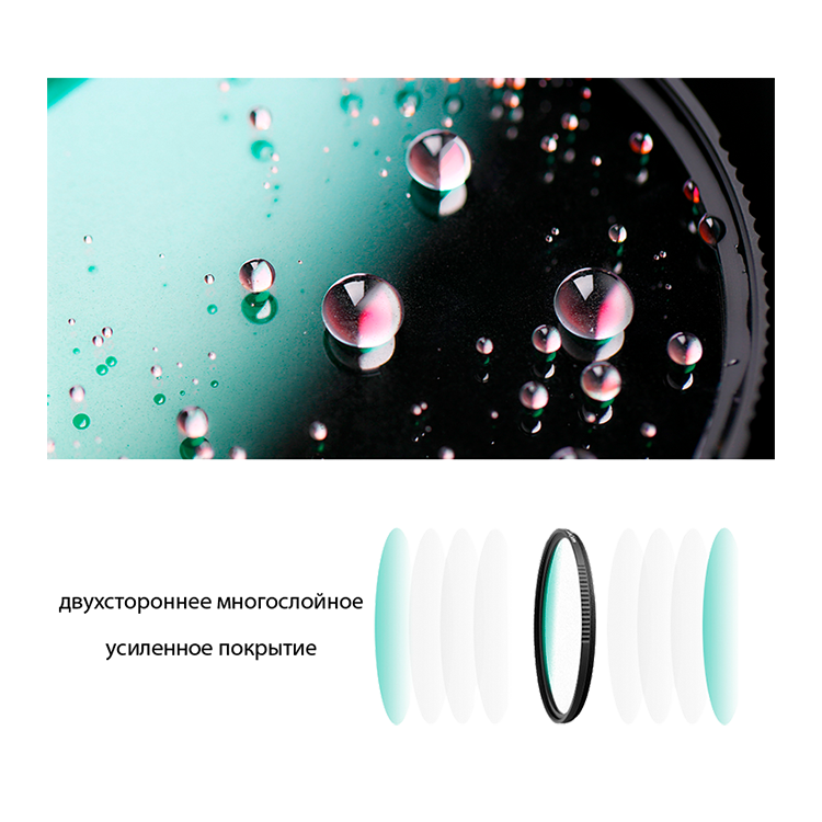 Светофильтр K&F Concept Nano-X Black Mist Filter 1/4 52мм KF01.1517 - фото 7