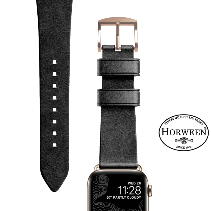 Ремешок Nomad Modern Slim для Apple Watch 38/40 мм Чёрный с золотой фурнитурой NM1A31SM00 - фото 7