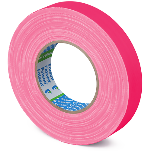 Gaffer tape флуоресцентный Folsen Premium FL 24мм Розовый 