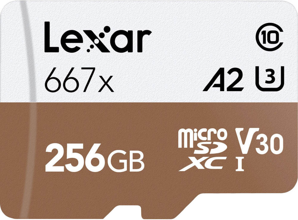 Карта памяти Lexar microSDXC 256Gb A2 V30 UHS-I U3 + SD Adapter LSDMI256B667A - фото 2