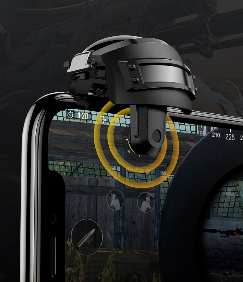 Контроллер Baseus Level 3 Helmet PUBG Gadget GA03 Серый камуфляж GMGA03-A0G - фото 8