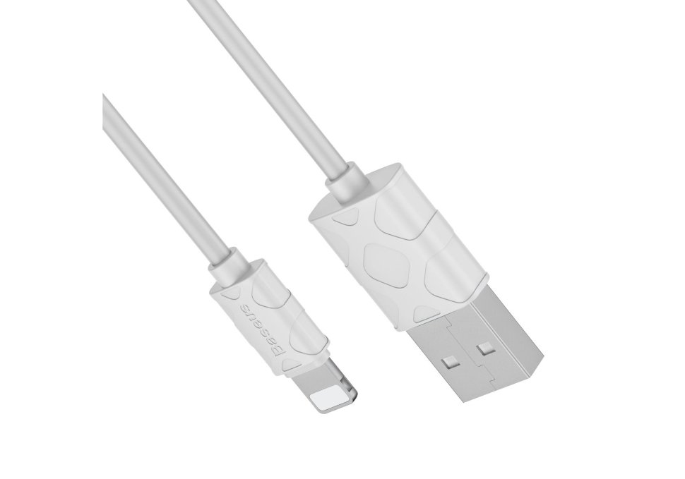 Кабель Baseus Yaven Lightning - USB 1м Белый CALUN-02 - фото 4