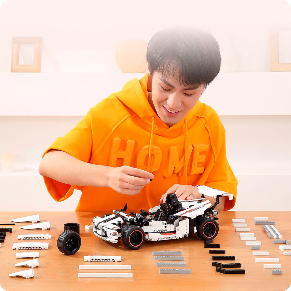 Конструктор Xiaomi Mi Smart Building Blocks Road Racing GLSC01IQL - фото 4