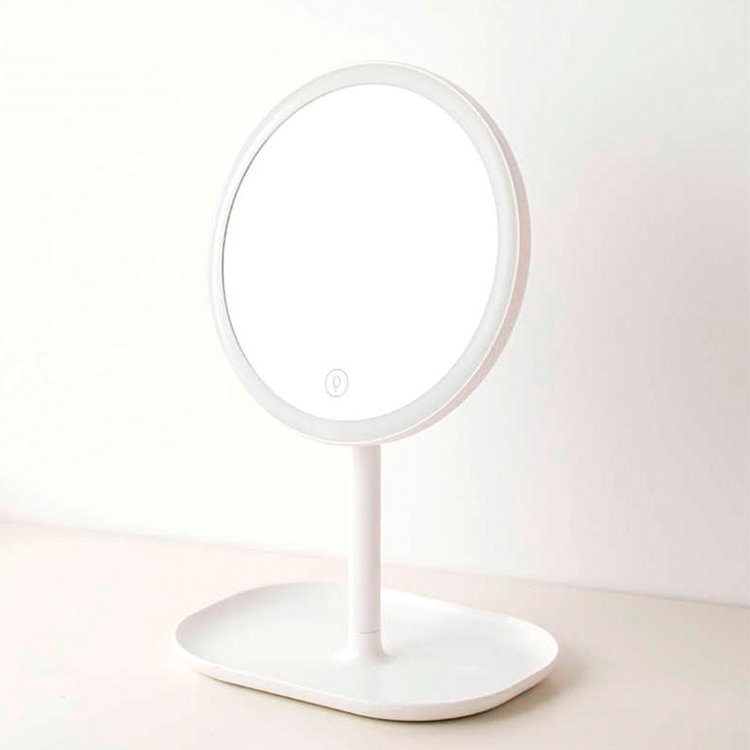 Зеркало Xiaomi Jordan Judy LED Makeup Mirror с подсветкой Розовое NV529 - фото 6