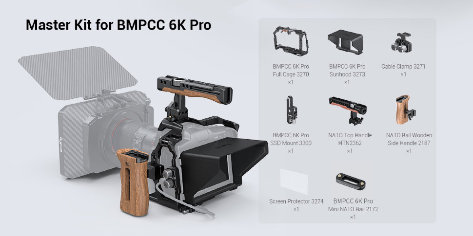 Клетка SmallRig 3299 Professional kit для BMPCC 6K Pro - фото 2