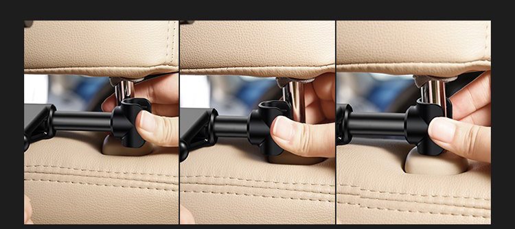 Держатель на подголовник Baseus Back Seat Car Mount Holder Черно-Красный - фото 9