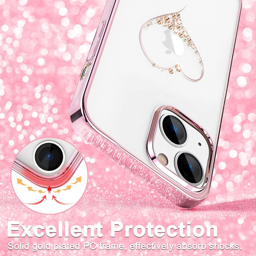 Чехол PQY Wish для iPhone 14 Розовое золото - фото 2