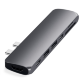 Хаб Satechi Aluminum Pro Hub для Macbook Pro (HDMI, Type-C Thunderbolt 3, SD, microSD, 2 x USB 3.0) Серебро - Изображение 201788