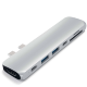 Хаб Satechi Aluminum Pro Hub для Macbook Pro (HDMI, Type-C Thunderbolt 3, SD, microSD, 2 x USB 3.0) Серебро - Изображение 218730