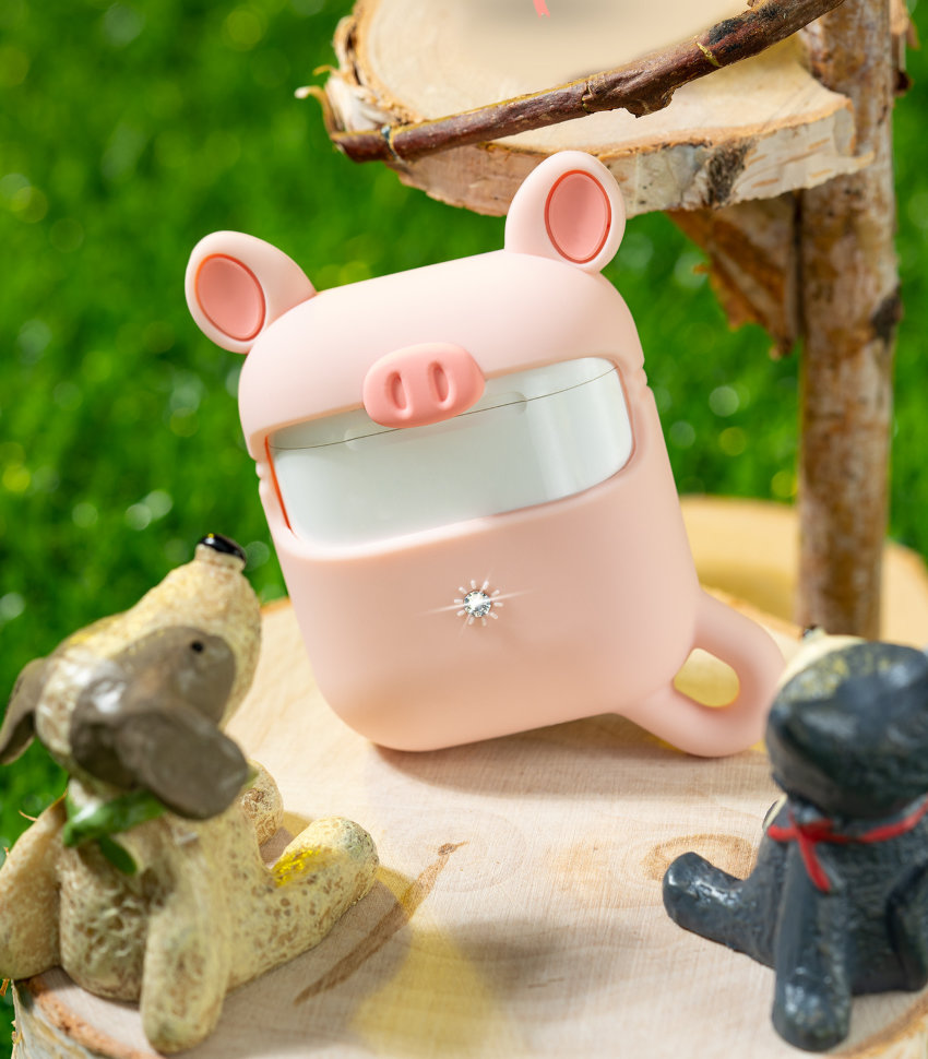 Чехол Kingxbar Adorkable для Apple Airpods Свинка Kingxbar Adorkable Series Airpods Case-Piggy