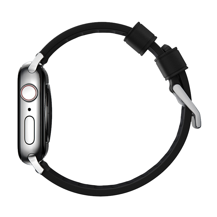 Ремешок Nomad Active Strap Pro для Apple Watch 42/44мм Чёрный с серебряной фурнитурой NM1A41SNW0 - фото 5