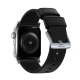 Ремешок Nomad Active Strap Pro для Apple Watch 42/44мм Чёрный с серебряной фурнитурой - Изображение 150595