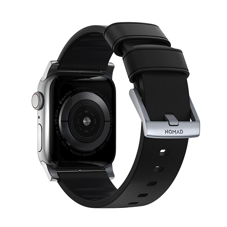 Ремешок Nomad Active Strap Pro для Apple Watch 42/44мм Чёрный с серебряной фурнитурой NM1A41SNW0 - фото 6