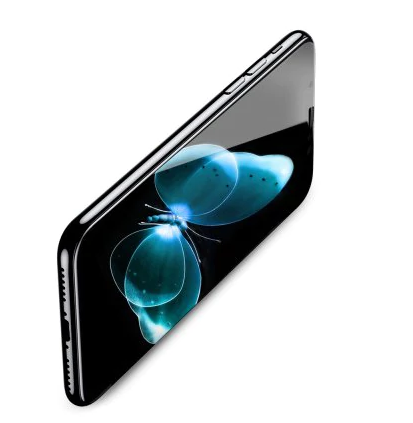 Стекло матовое Baseus 0.23mm PET Soft 3D Tempered Glass (Full-frosted) для iPhone X Черное SGAPIPHX-BPE01 - фото 2