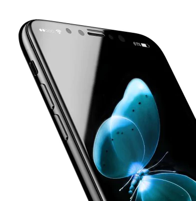 Стекло матовое Baseus 0.23mm PET Soft 3D Tempered Glass (Full-frosted) для iPhone X Черное SGAPIPHX-BPE01 - фото 4