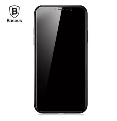 Стекло матовое Baseus 0.23mm PET Soft 3D Tempered Glass (Full-frosted) для iPhone X Черное SGAPIPHX-BPE01 - фото 5