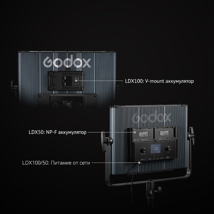 Осветитель Godox LDX100R - фото 8