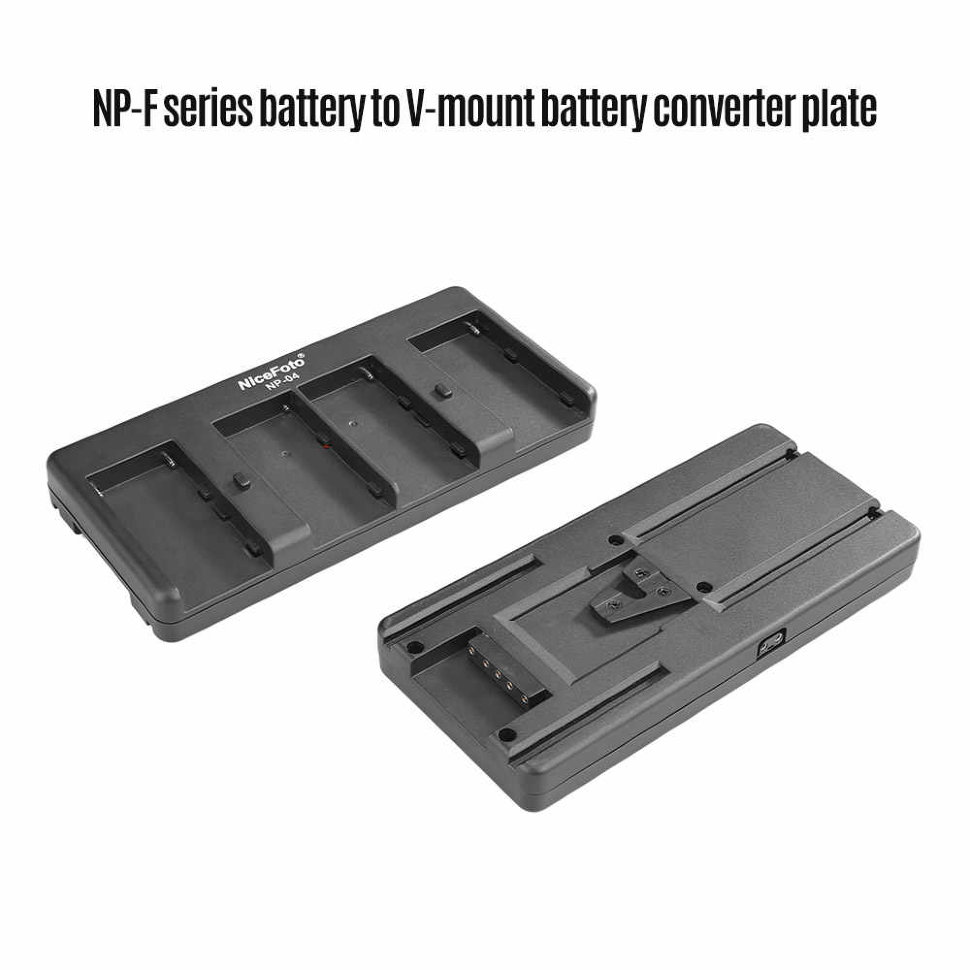 Адаптер NiceFoto NP-04 Battery holder V-mount - фото 4