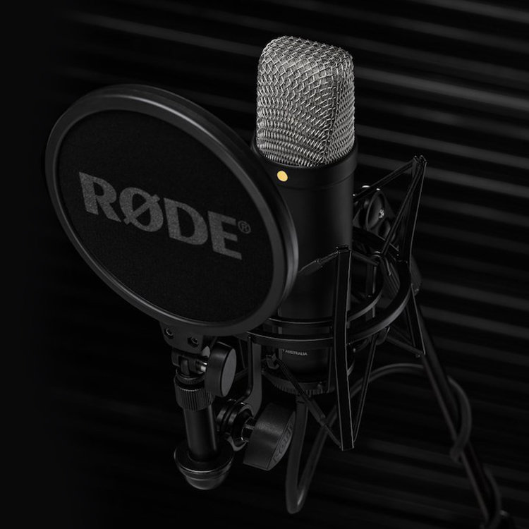 Микрофон RODE NT1 5th Generation Чёрный G6715 микрофон петличный двойной comica dual lav cvm d03 stc уцененный кат а уц cvm d03 stc