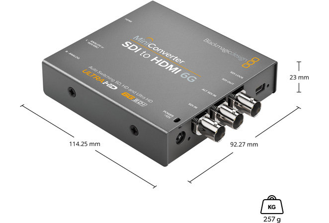 Мини конвертер Blackmagic Mini Converter SDI - HDMI 6G CONVMBSH4K6G - фото 4