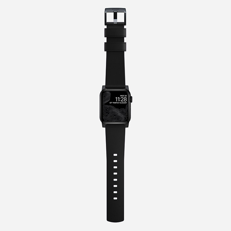 Ремешок Nomad Active Strap Pro для Apple Watch 42/44мм Чёрный с чёрной фурнитурой NM1A41BNW0