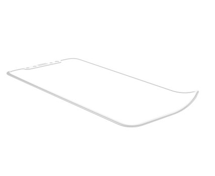 Стекло матовое Baseus 0.23mm PET Soft 3D Tempered Glass (Full-frosted) для iPhone X Белое - фото 2