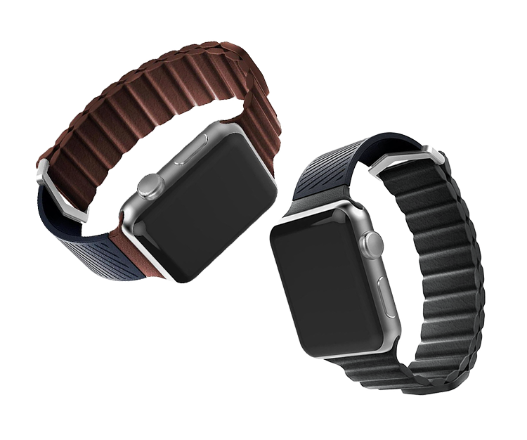Ремешок X-Doria Hybrid Leather для Apple Watch 42/44 mm Чёрный 469128