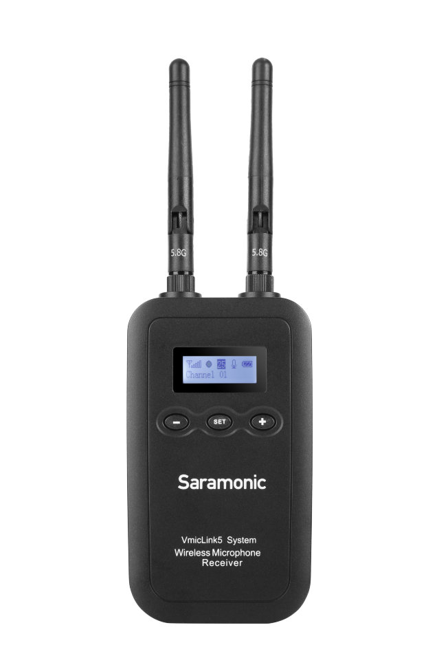 Радиосистема Saramonic VmicLink5 5.8GHz SHF 3 трансмиттера + 1 ресивер VmicLink5 RX TX TX TX - фото 4