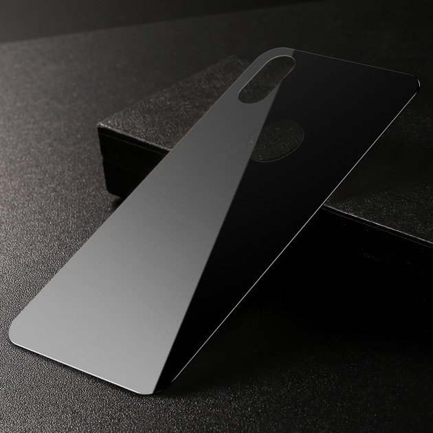 Стекло на крышку Baseus 0.3mm Full-glass Back Tempered Glass Film для iPhone Xs Черное SGAPIPH58-BM01 - фото 1