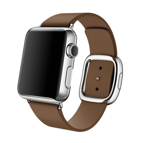 Ремешок кожаный Modern Buckle для Apple Watch 38/40 mm Коричневый - фото 3