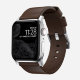 Ремешок Nomad Active Strap Pro для Apple Watch 42/44мм Коричневый с серебряной фурнитурой - Изображение 150628