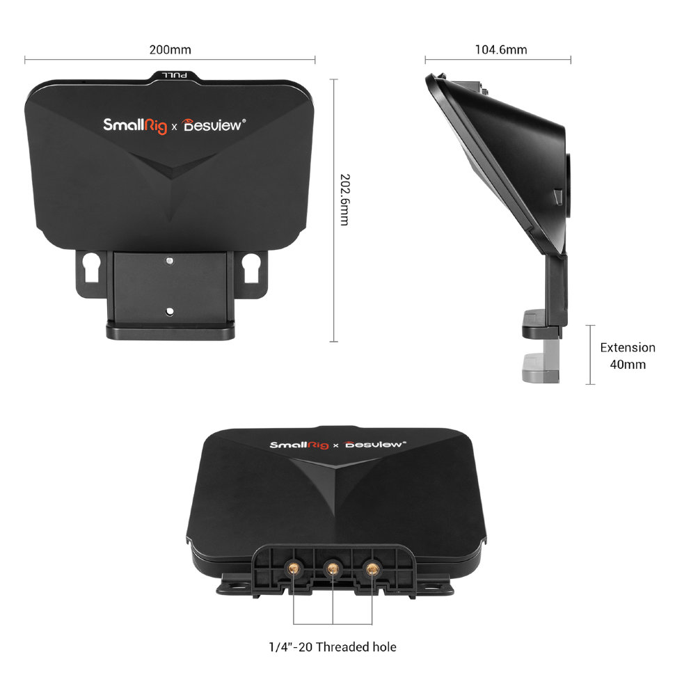 Телесуфлёр SmallRig x Desview Portable TP10 3374 для смарфтона/планшета/камеры - фото 3