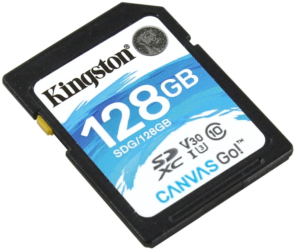 Карта памяти Kingston SDXC 128Gb V30 UHS-I U3 SDG/128GB - фото 2