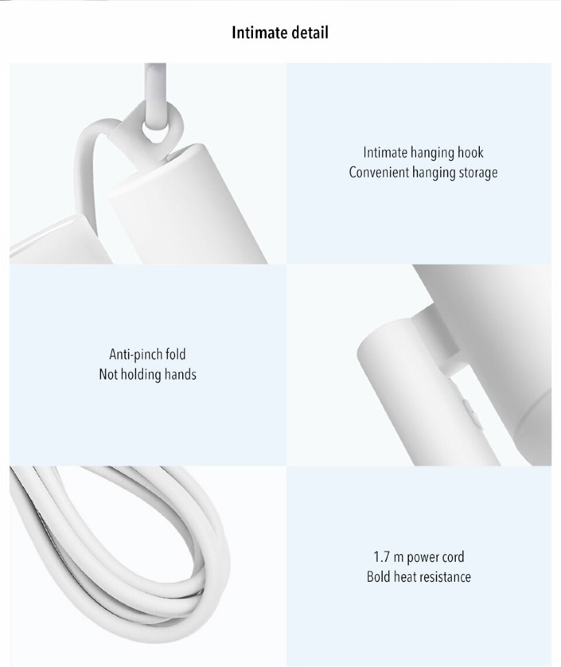 Фен Xiaomi Mijia Negative Ion Hair Dryer Розовый CMJ02LXP - фото 1