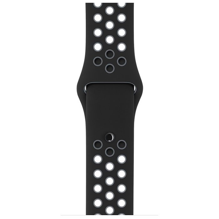 Ремешок спортивный Dot Style для Apple Watch 38/40ммЧерно-Серый - фото 2