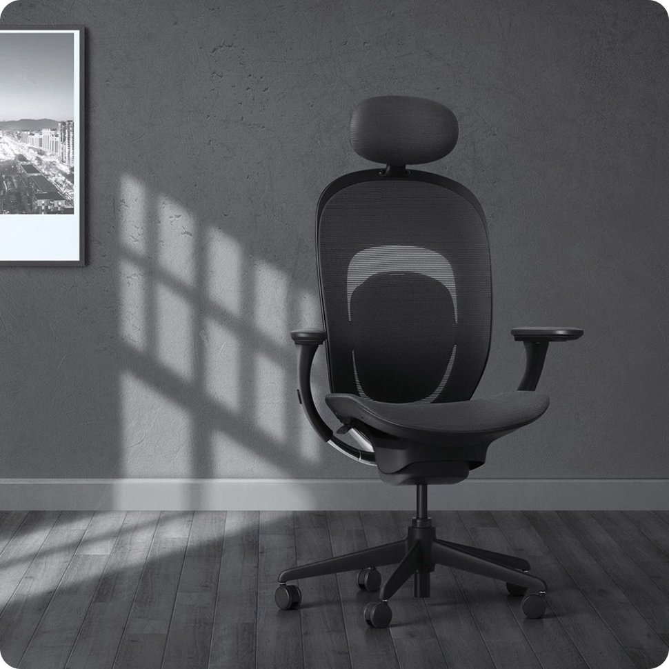Кресло Xiaomi Yuemi YMI Ergonomic Chair Чёрное RTGXY01YM - фото 2