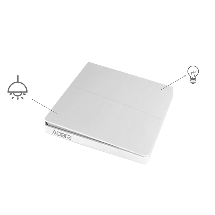 Беспроводной выключатель Xiaomi Aqara Wall Wireless Switch Double Key Edition WXKG02LM - фото 3