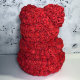 Мишка из роз с бантом 40 см Красный - Изображение 87677