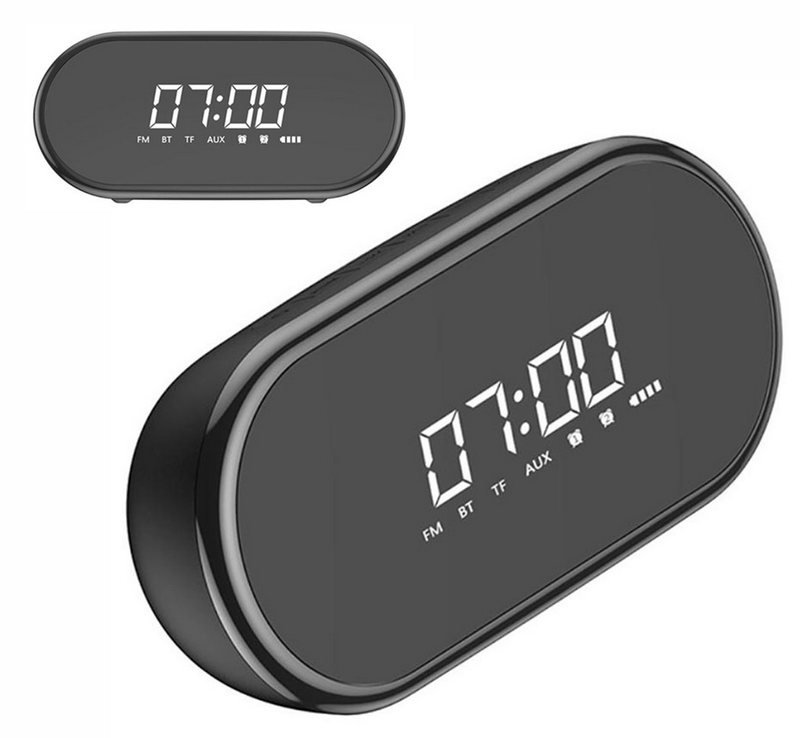 Часы-будильник с акустической системой Baseus Encok E09 Чёрные NGE09-01 - фото 8