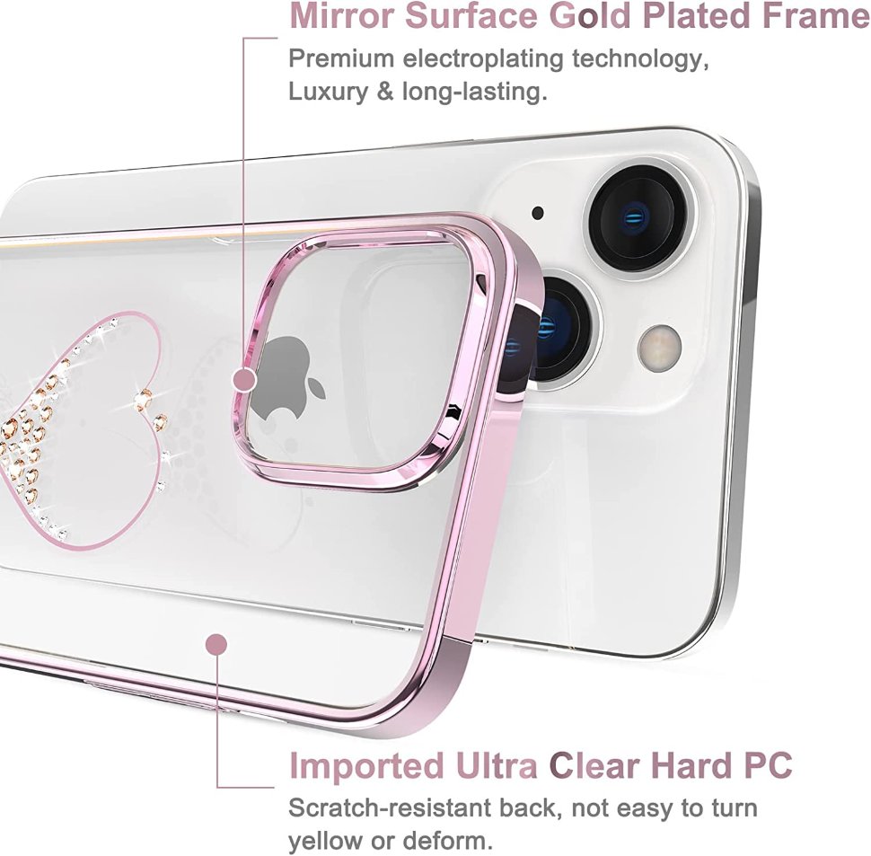 Чехол PQY Wish для iPhone 14 Plus Розовое золото - фото 4