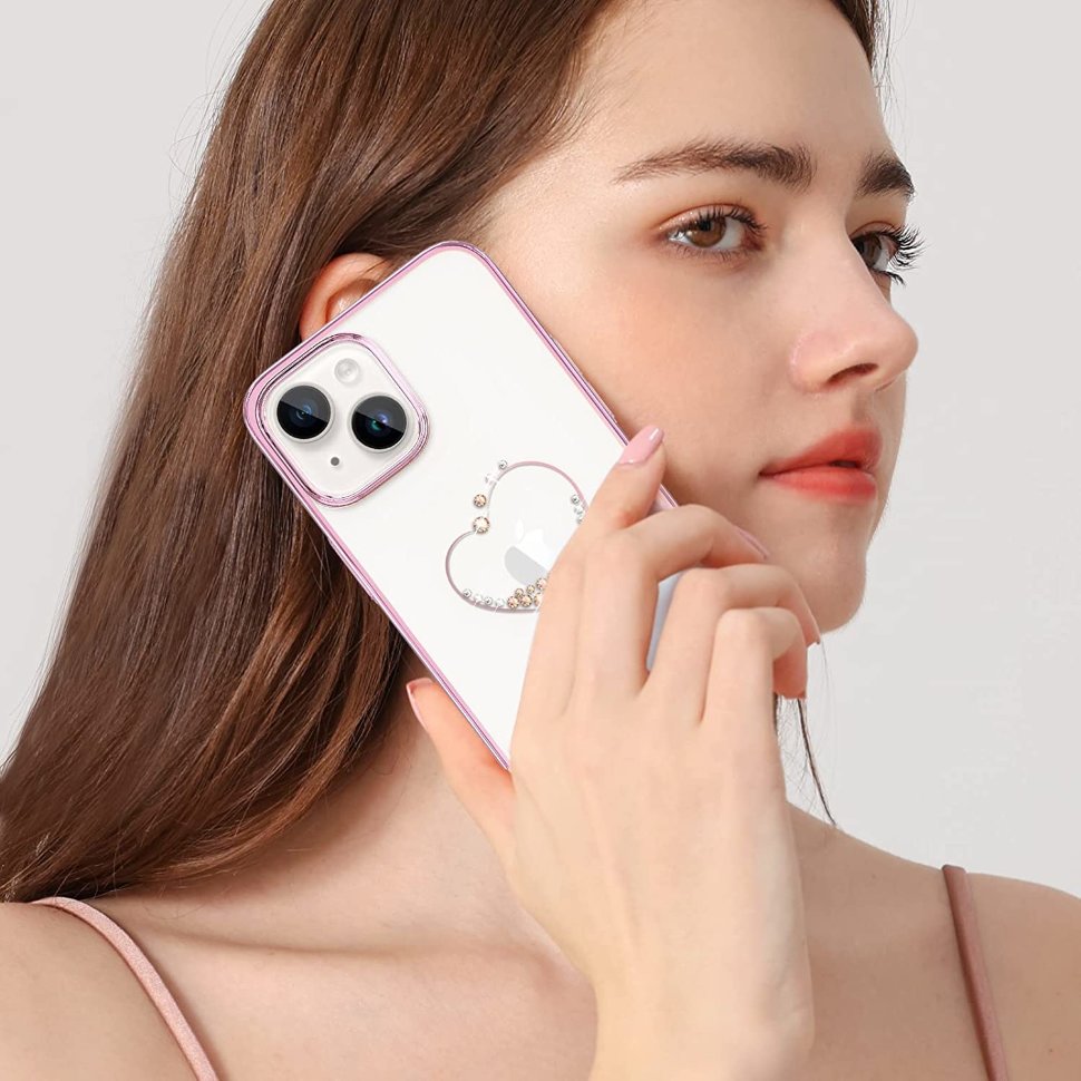 Чехол PQY Wish для iPhone 14 Plus Розовое золото чехол deppa air case для apple iphone 7 8 plus розовое золото