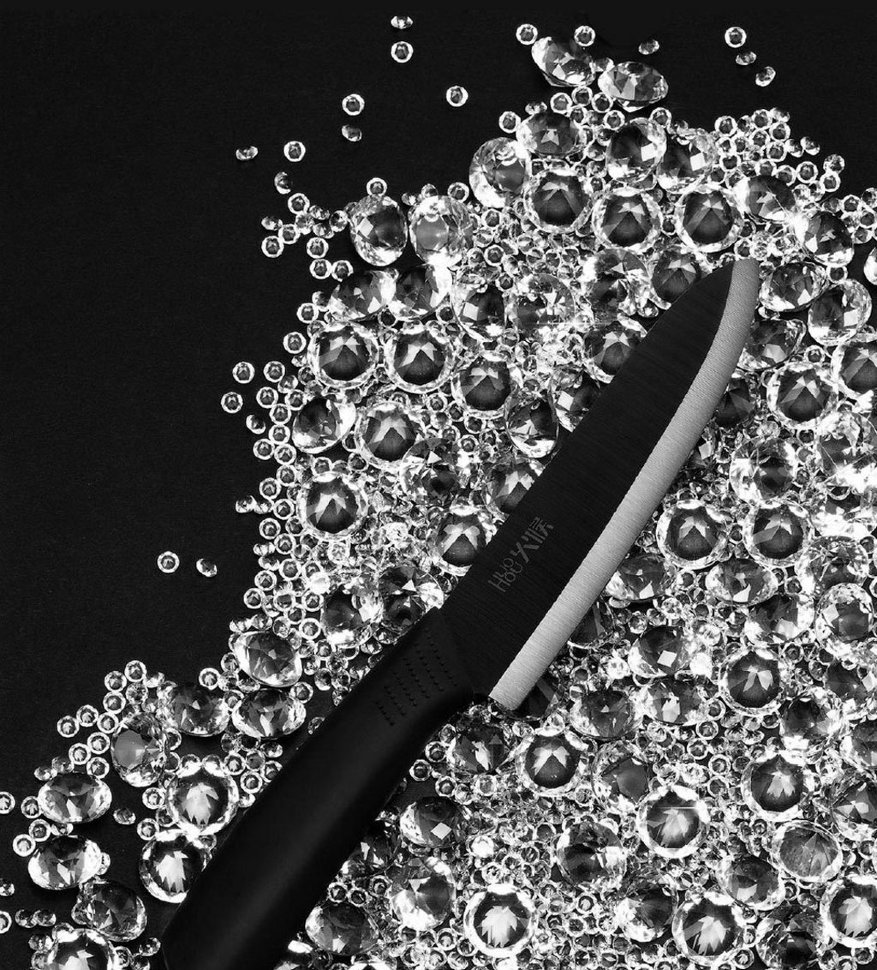 Набор керамических ножей HuoHou HU0010 Nano Ceramic Knife Черный лезвия для ножей ремоколор двойной крюк 19х60 мм 5 шт