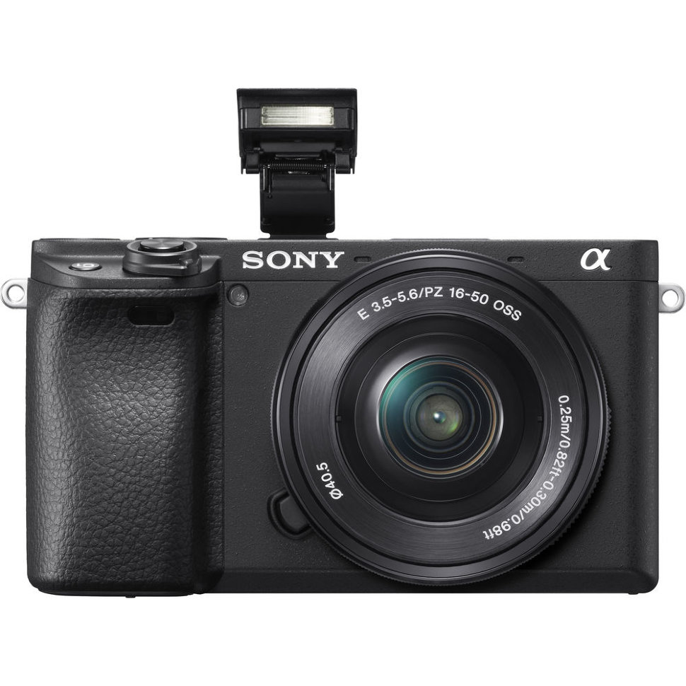 Беззеркальная камера Sony a6400 Kit 16-50mm Чёрная ALPHA A6400 KIT (16-50) BLACK беззеркальная камера sony zv e10 белая e pz 16 50mm f 3 5 5 6 oss ilczv e10l w