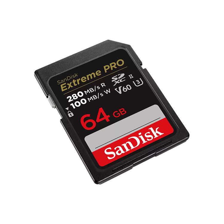 Карта памяти SanDisk Extreme PRO 64Gb SDXC UHS-II V60 SDSDXEP-064G-GN4IN